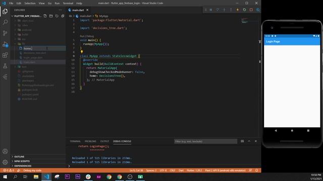 Flutter Firebase Email Login (Step 4) - Setup Our Flutter App for Authentication смотреть онлайн