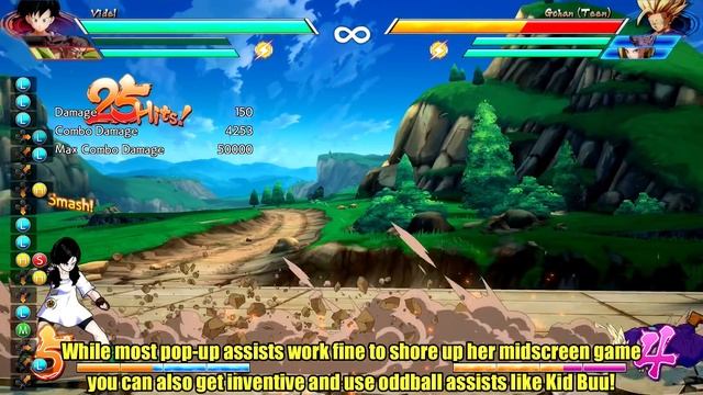 Dragon Ball FighterZ - Videl Combo Guide смотреть онлайн
