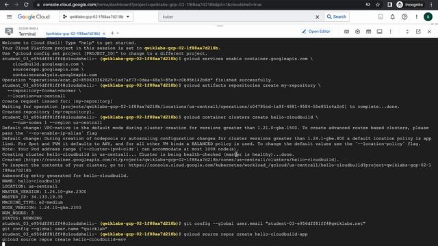 CI/CD for Google Kubernetes Engine using Cloud Build || #qwiklabs || #coursera [With Explanation?️ смотреть онлайн