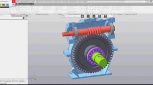 КОМПАС-3D _Анимация «Червячный редуктор»:-)