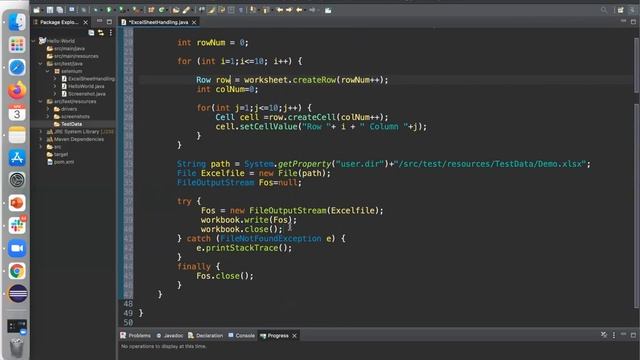 Working with Excel sheets using Apache POI libraries смотреть онлайн
