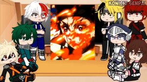 Class 1A React to Demon Slayer // MHA // Gacha club