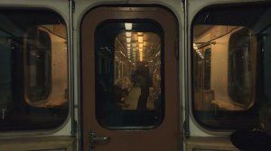 Старый номерной вагон в Московском метро