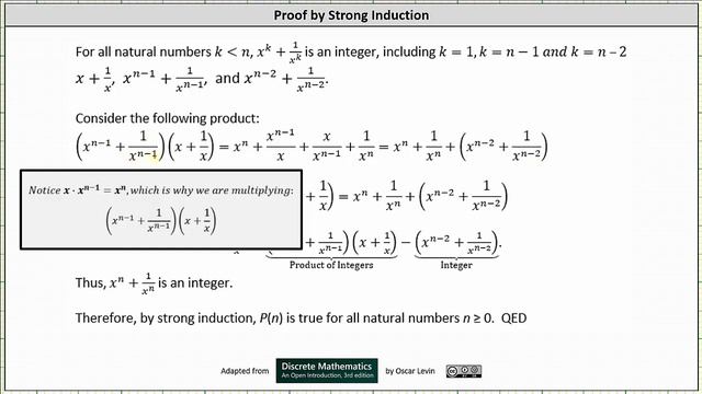Proof by Strong Induction: If x + 1/x is an Integer Then x^n+1/x^n is an Integer смотреть онлайн