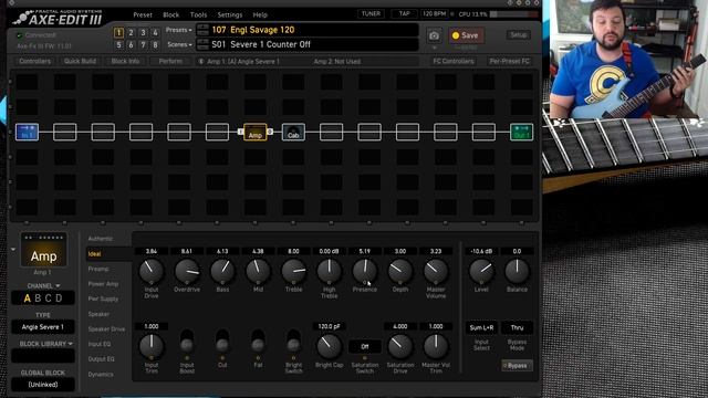 Amps of the Axe Fx III: Engl Savage 120 смотреть онлайн