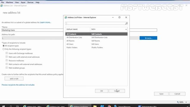 16. How to Create Custom Address List in Exchange 2019 смотреть онлайн
