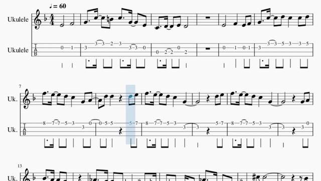 SUPER EASY Ukulele Tab: How to play Wii Sports Theme by Kazumi Totaka смотреть онлайн
