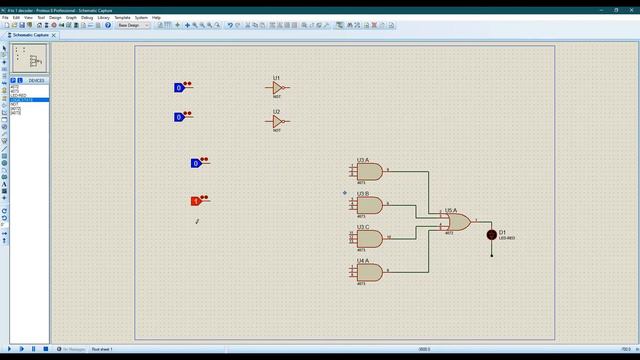 How to Simulate 4 to 1 Decoder Circuit in Proteus 8 || Logic Gate смотреть онлайн