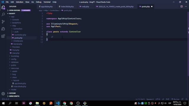 Build a Simple Posts App using Laravel #3 (Model, Migration & Controller) смотреть онлайн