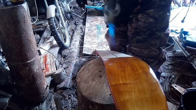 Охотничьи ЛЫЖИ ,, покраска и обработка смолой" смотреть онлайн