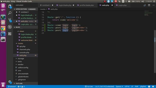 Laravel 7 tutorial #16 Session with login смотреть онлайн