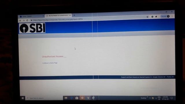 SBI clerk/junior associate/upsc exam/mts/ssc/ibps/po/clerk/exam 2020 unauthorized access E802 error смотреть онлайн
