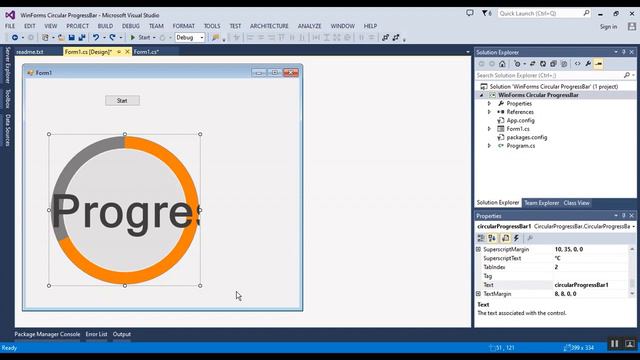 How to Add Circular ProgressBar Control in Winforms C# смотреть онлайн