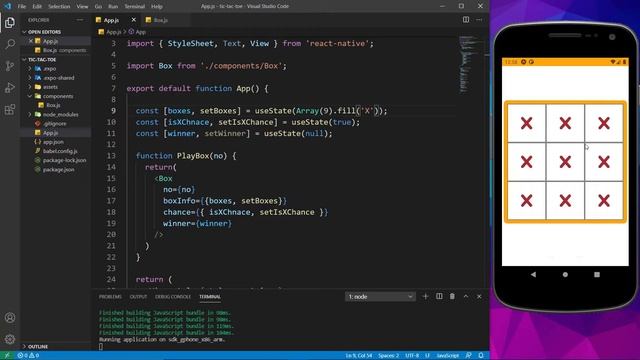 Creating Tic Tac Toe App in React Native in Hindi смотреть онлайн