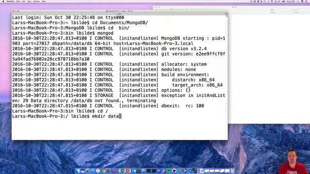 Initial setup mongodb mac смотреть онлайн