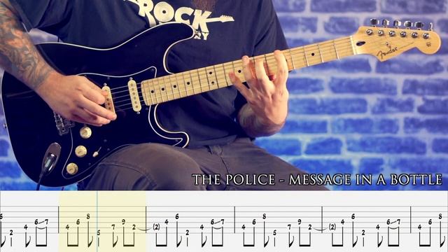 THE POLICE - Message in a Bottle [GUITAR COVER + TAB] смотреть онлайн