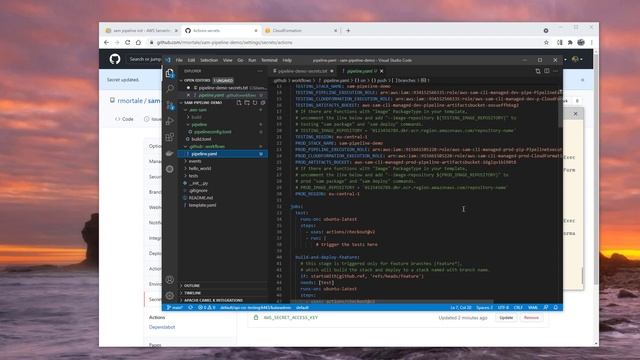 AWS Sam pipelines demo with Github actions смотреть онлайн