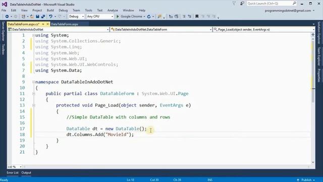 DataTable In ADO.NET | DataTable In Asp.Net смотреть онлайн