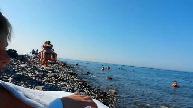 Море Лазаревское - утром тихо и спокойно, подальше от пляжа! 19.07.2021 г смотреть онлайн