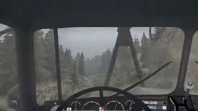 Spin Tires MudRunner  Прохождение карты спуск от первого лица