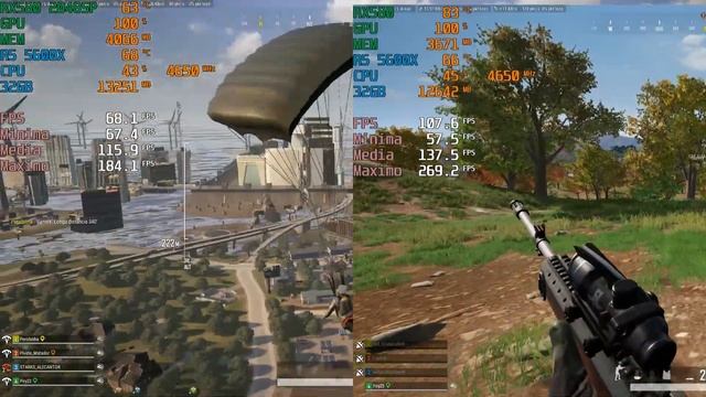 RX580 8GB 2048SP Vs RX580 8GB - PUBG (Competitive Settings 1080p)