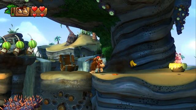 Donkey Kong Country Tropical Freeze - Sea Stack Attack Walkthrough Sea Breeze Cove 4-5 смотреть онлайн
