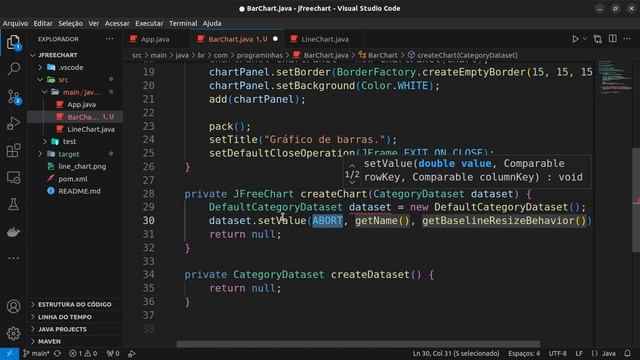 Gráficos em Java com JFReeChart - Gráficos de Barra- Java Remake смотреть онлайн