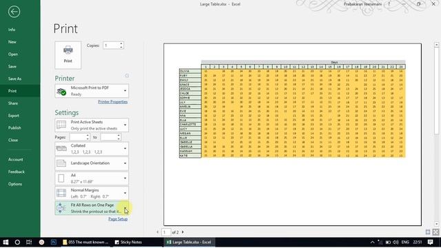 The top 5 Excel tips you should know before printing an excel sheet | Secret in Tamil - Part 1 смотреть онлайн
