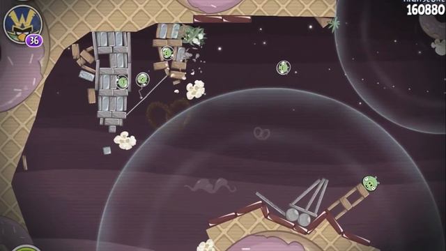 Angry Birds Space Utopia Level M4-27 Mirror World Walkthrough 3 Star смотреть онлайн