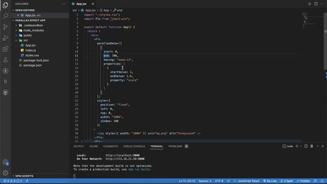 Create A Simple Parallax Scrolling Webpage In React смотреть онлайн