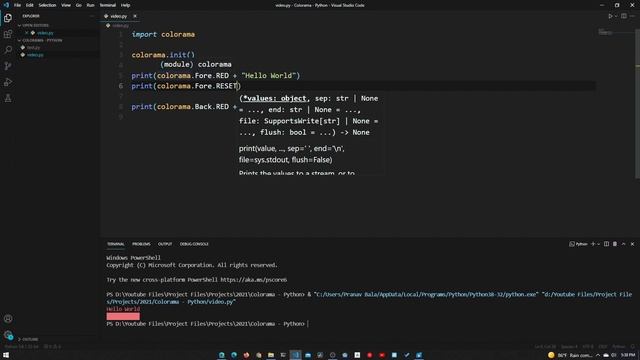 Add color to your Python Outputs - Python Colorama Tutorial | Tech Notebook смотреть онлайн