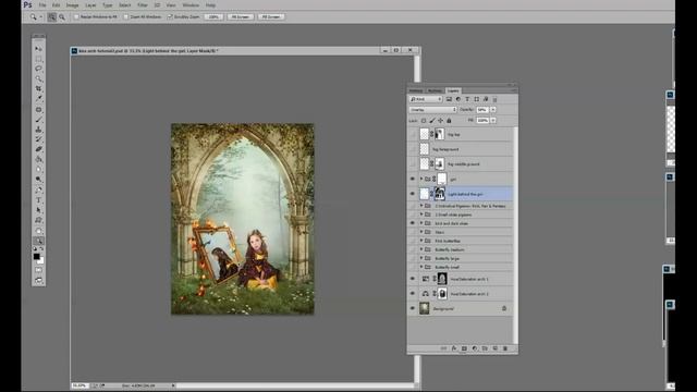 "Magic Arch" composite photoshop tutorial смотреть онлайн
