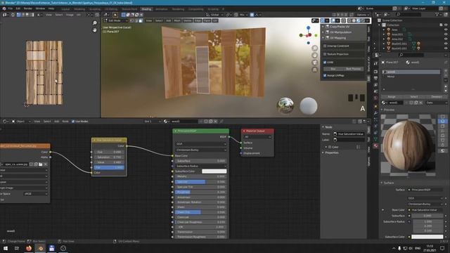 Интерьер в Blender. Часть 8. Разбираемся с материалами. Заканчиваем проект. смотреть онлайн