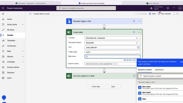 Power Automate-How to Create Table in Excel Sheet Automatically | Dynamically Create Table in Excel смотреть онлайн