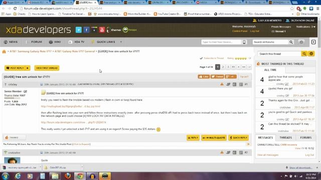 How To: NEW 2014 SIM Unlock Samsung Galaxy Note AT&T i717 FREE Part 1 смотреть онлайн