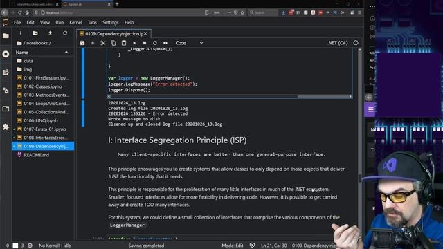 Learn C# with CSharpFritz - Ep9: SOLID Principles and Dependency Injection смотреть онлайн
