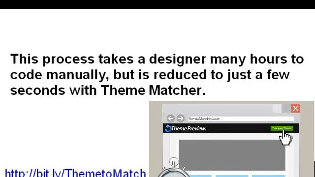 Theme Matcher – The world’s first automatic HTML to WordPress Converter смотреть онлайн