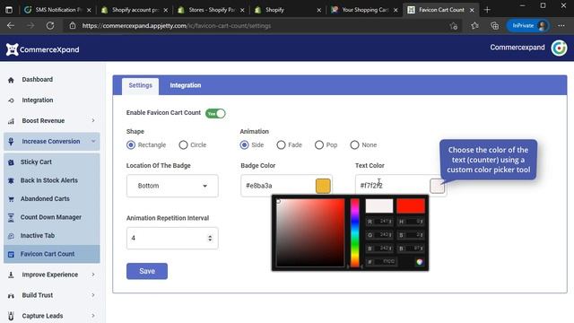 CommerceXpand Favicon Cart Count App Tutorial for Shopify смотреть онлайн