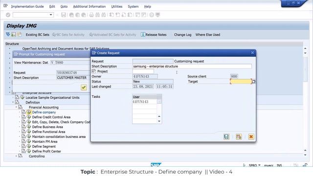 SAP SD || ENTERPRISE STRUCTURE - Define Company Video 4 || SAP SD Realtime Training Course 2023 смотреть онлайн