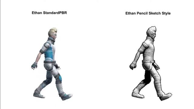 Unity3D SwordMaster Pencil Sketch Shader смотреть онлайн