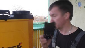 Купил большой аккумуляторный опрыскиватель Huter