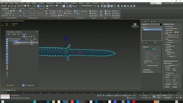НОЖ M3 В 3DS MAX смотреть онлайн