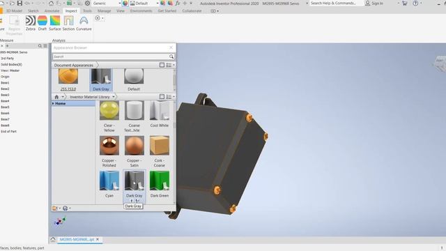 Пошаговый мастер-класс "Изменение и настройка внешнего вида деталей в Autodesk Inventor" смотреть онлайн