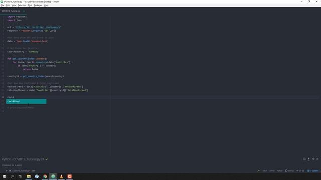 ? How To Create A GUI In Python Using Tkinter To Display COVID19 Stats | Step-by-Step Tutorial смотреть онлайн