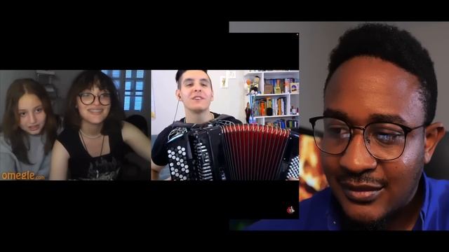 RUSSIAN ACCORDIONIST Rail Arslanov MET BARBIE On OMEGLE | Reaction