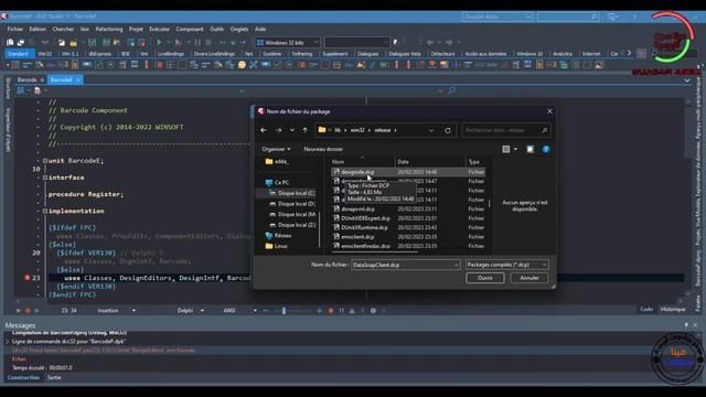 Install WinSoft Barcode v6.3 in Delphi 11.3 смотреть онлайн