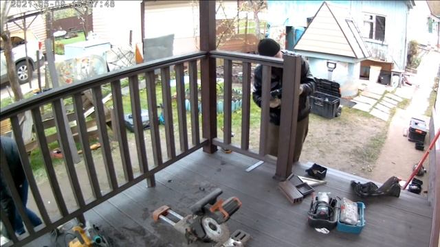 Крыльцо из ДПК на металлическом каркасе смотреть онлайн