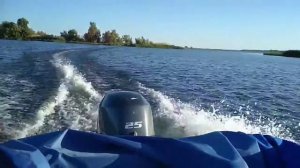 Лодка под мотором Yamaha F25 - тест-драйв