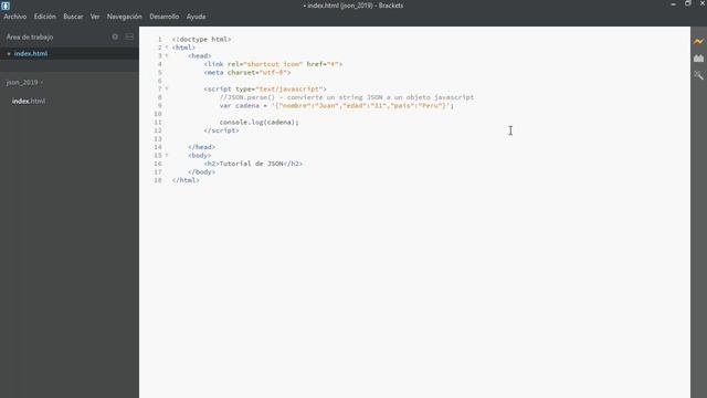 1/6 - Aprendiendo JSON - Introducción - Javascript json.parse() y json.stringify() смотреть онлайн