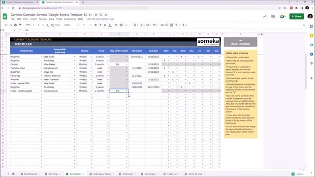 Content Calendar Template | Google Sheets Template Every Marketer Needs смотреть онлайн